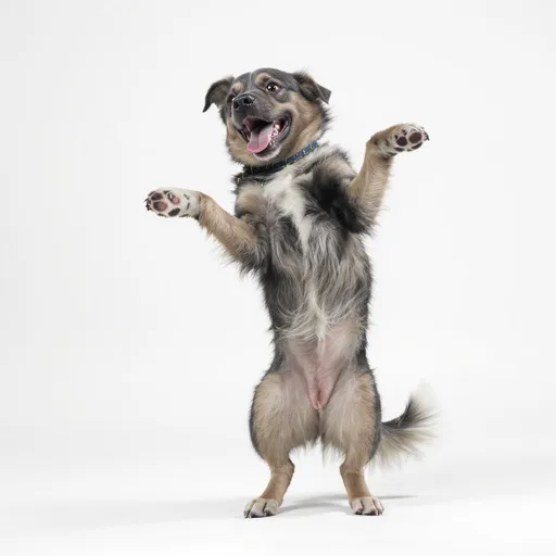 Prompt: dog dance like never before