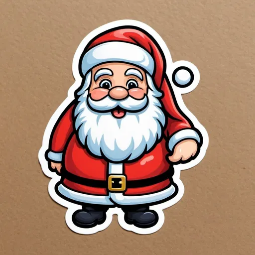 Prompt: Santa Claus sticker 


