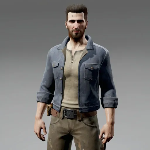 Prompt: Fallout 4 male character
