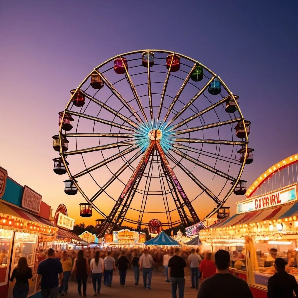 Prompt: State fair Skyline