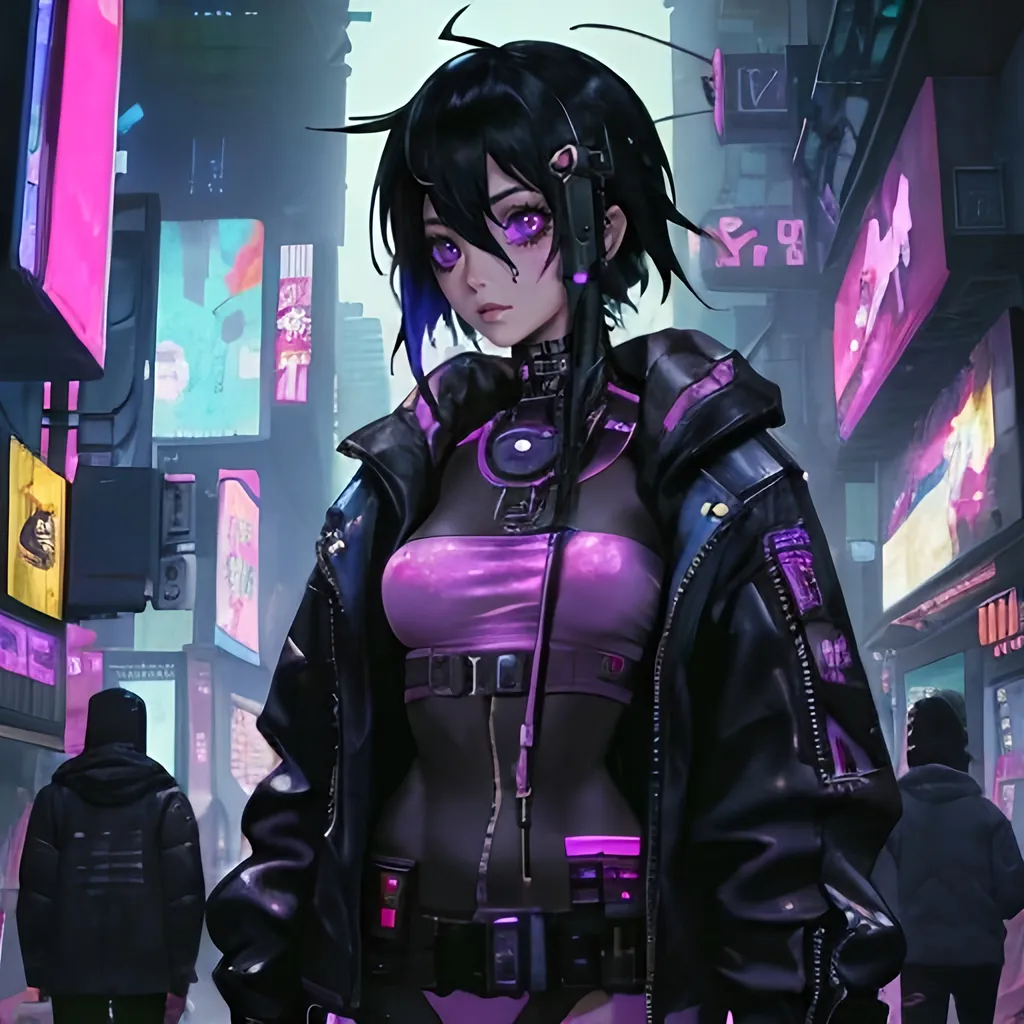 Prompt: cyberpunk edgerunners lucy