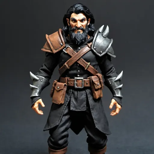 Prompt:  6ft Ranger Hobgoblin, medium build, Modest black hair with close cropped beard