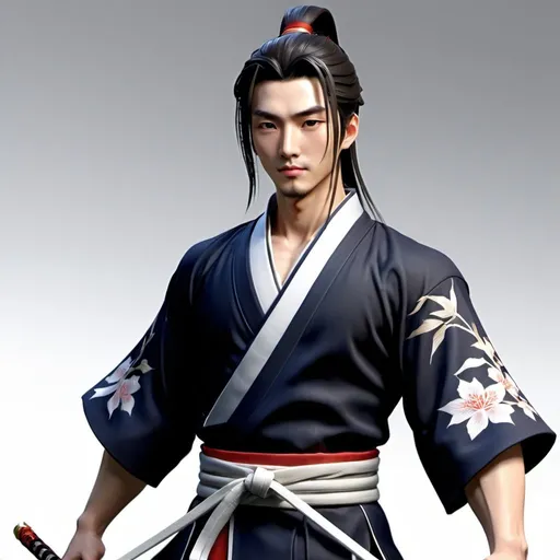 Prompt: 3d character,wuxian clothes,asian.male.for game,cultivator,handsome,swordsman,cultivation,calm,high quality,fighter,cute,full character shown,detailed,whole character visible