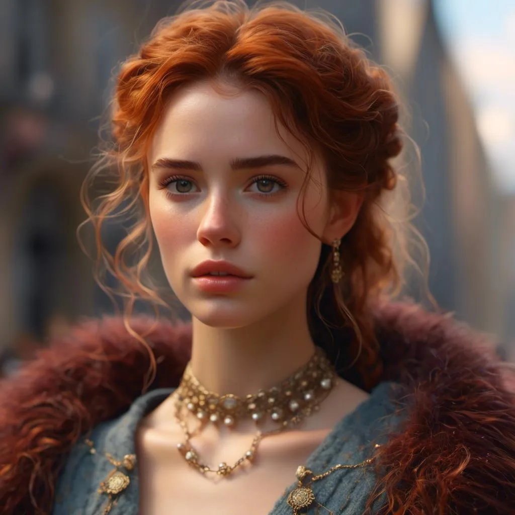 Prompt: <mymodel> Hyperrealistic Fictional Character, Upscale 4K, Incredibly Finite Details, Highly Detailed Character. Scottish Highlander Woman