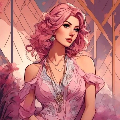 Prompt: <mymodel> Character Design Portrait, Illustration, GTA Disney Anime Cartoon, 1920s Glamour Flapper Woman Intricate Ombre Braided Curled Hair, Intricately Designed Clothing with high heels, Character Design, Highly Detailed, Dynamix Pose, Natural Lighting, Natural Colors