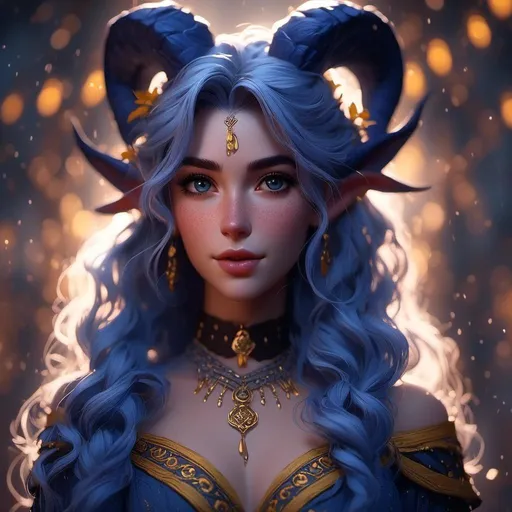 Prompt: <mymodel> Cinematic Photography, Perfect Lighting, Magical Atmosphere, Braided Hair, Indigo and Yellow Queen, Intricately Designed Armor, Fairytale Style, Character Design, Realistic Illustration, Unreal Engine, Highly Detailed, Detailed Background