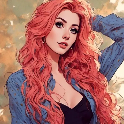 Prompt: <mymodel> <mymodel> Character Design Portrait, Illustration, GTA Disney Anime Cartoon, Glamour Model Woman Intricate Ombre Braided Curled Hair, Intricately Designed Clothing with high heels, Character Design, Highly Detailed, Dynamix Pose, Natural Lighting, Natural Colors