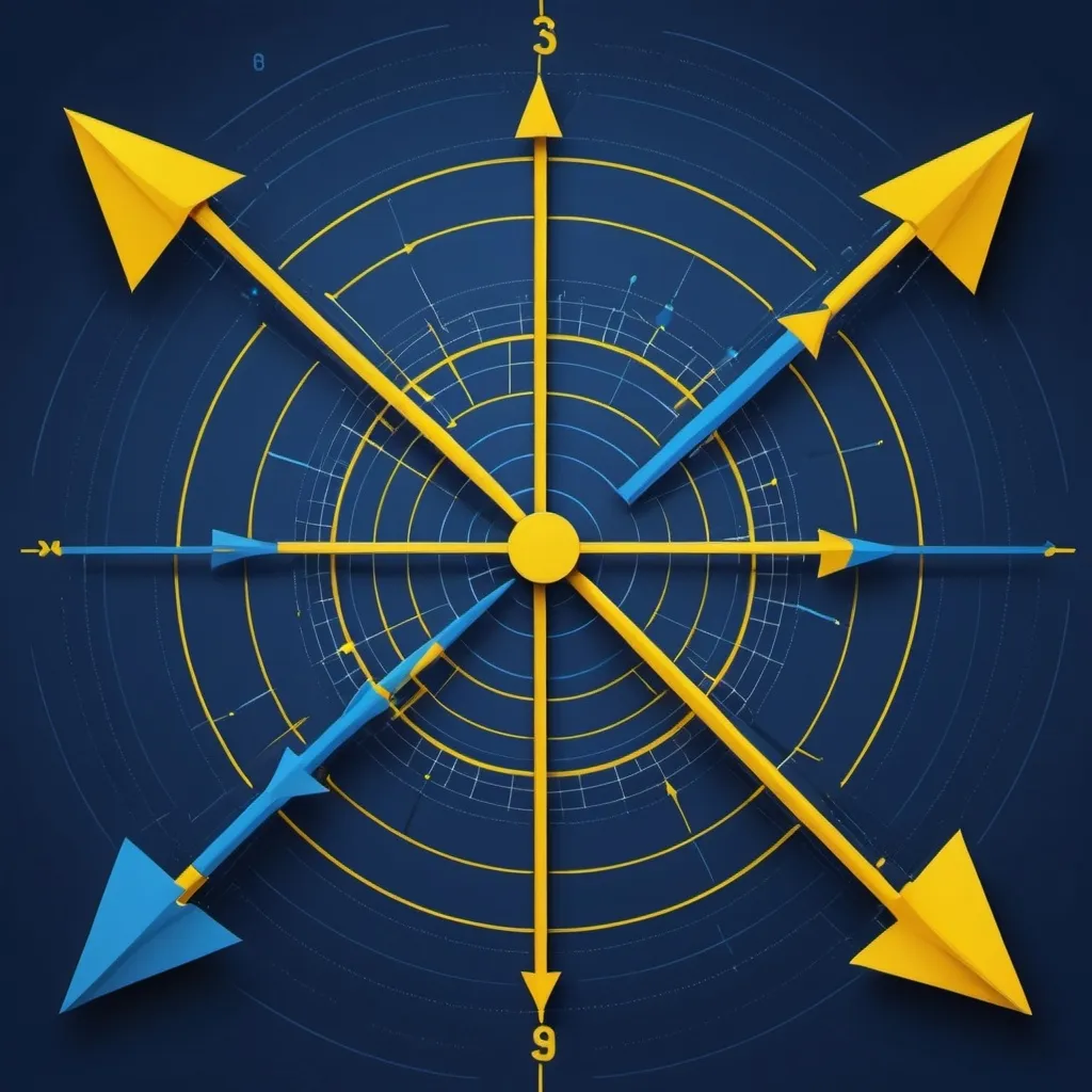 Prompt: image with arrows and axis math oriented


