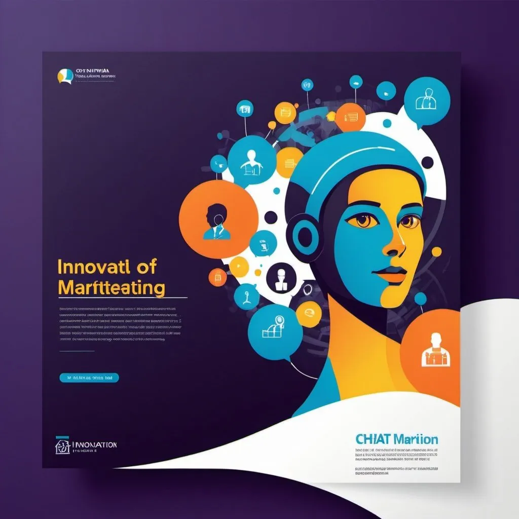 Prompt: annual report cover page theme  based human imitation of chat gpt in  innovation 
marketing


