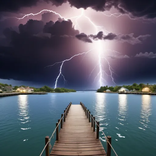 Prompt: afloat, beach, boat, bridge, cloud, dock, earth \(planet\), fishing, horizon, island, lake, lightning, ocean, partially submerged, pier, planet, pond, pool, poolside, river, ship, shore, space, splashing, swimming, water, watercraft, waterfall, waves