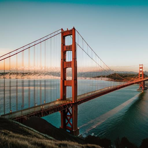 Prompt: Golden Gate Bridge in the D.P.R.K