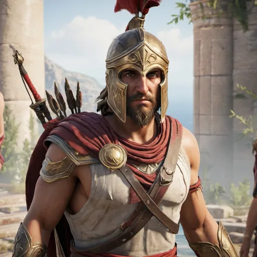 Prompt: personnage du jeu vidéo Assassin's Creed Odyssey