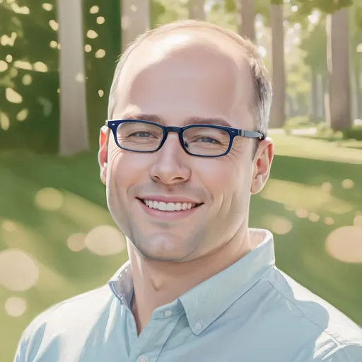 Prompt: friendly man, wearing glasses, smooth features, 30 years old, European, sticker of ultra detailed portrait, high quality cell shaded illustration, cell shading, 4k , cinematic, watercolor painting, saturated color, global illumination, concept art, fluid and sharp focus, volumetric lighting, cinematic lighting,
