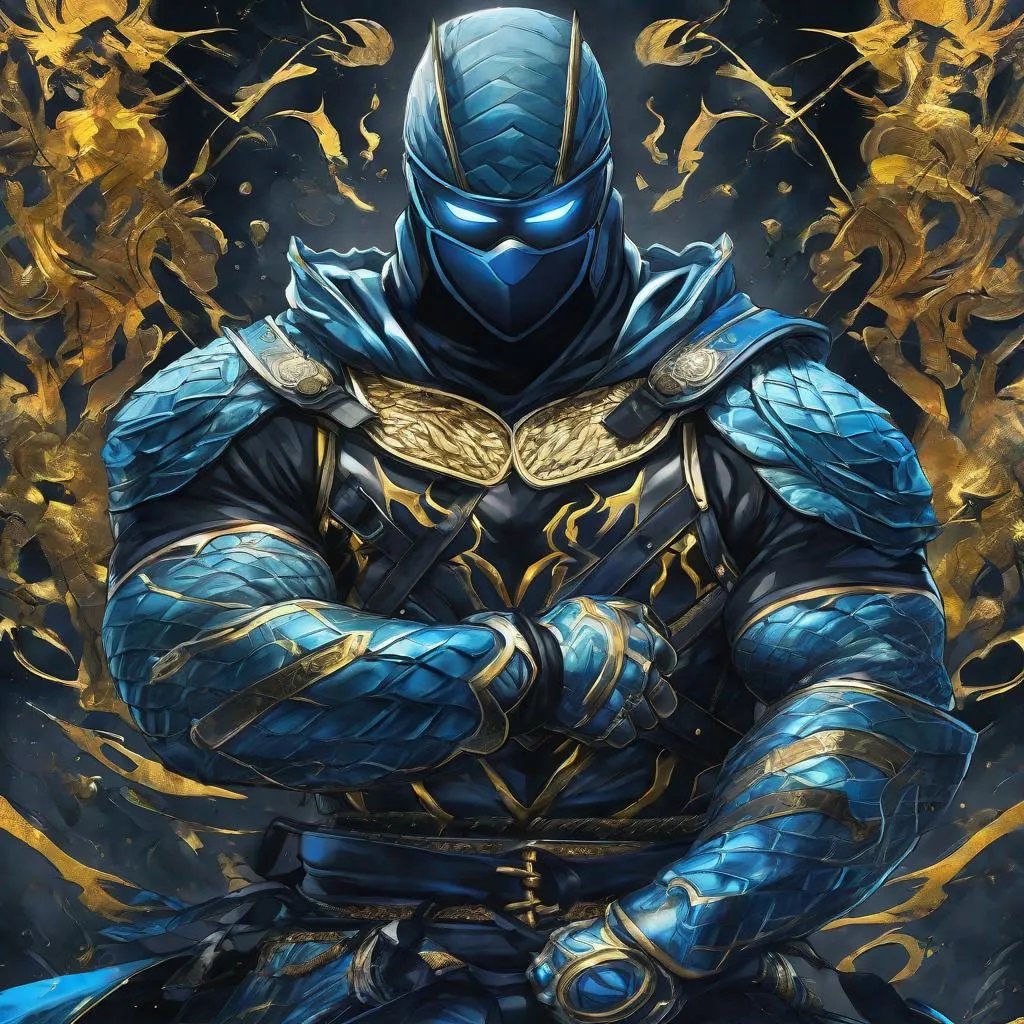 Prompt: manga cover art, anime, splash art, masked ninja, armor, body harnesses, serious aesthetic, master, muscular, lucky man, chosen one, stoic, powerful, deadly, lethal, masculine, eyes closed, epic, artstation, hyperdetailed, intricate detail, complementary colors, 8k resolution, deviantart masterpiece, oil painting, heavy strokes, electricity
