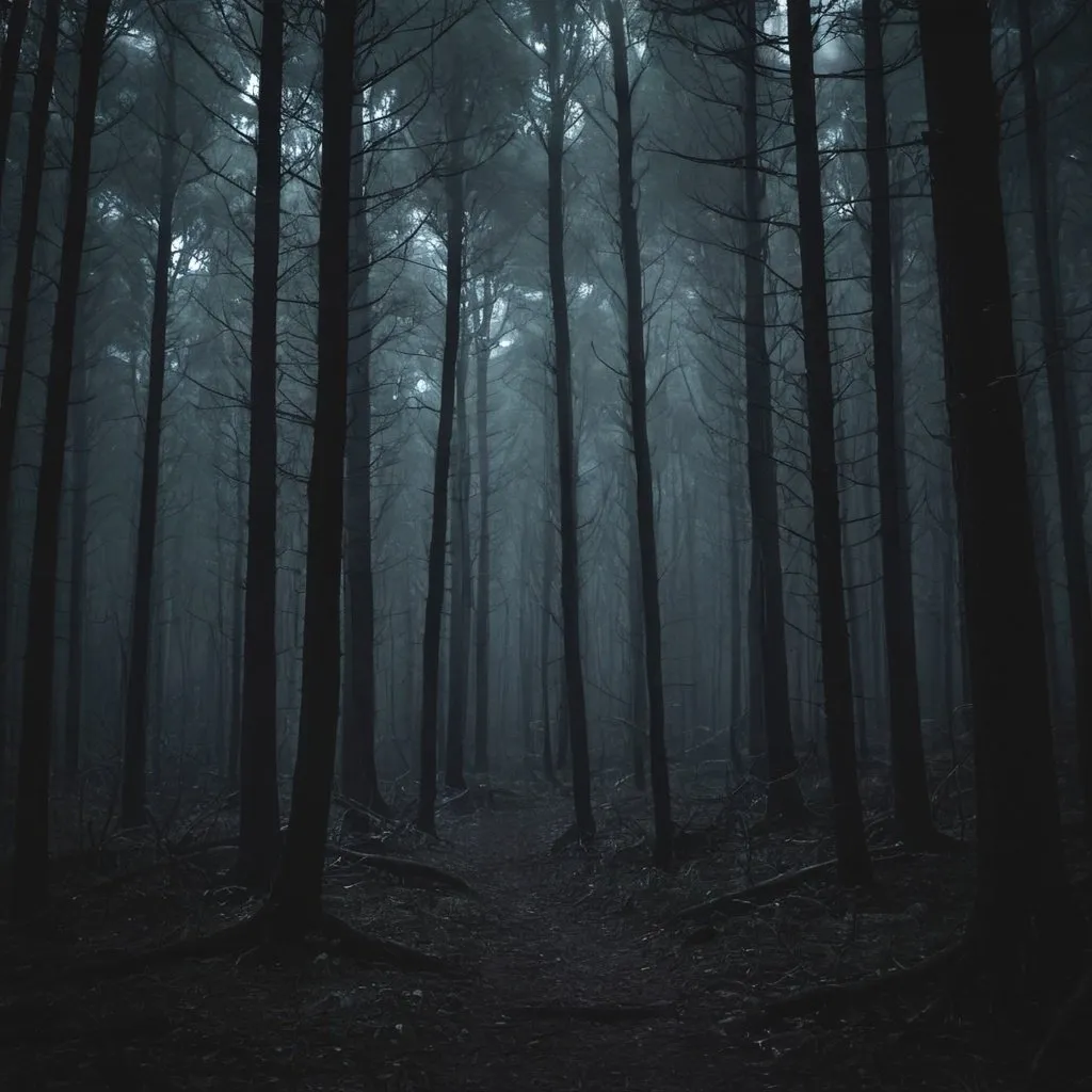 Prompt: A dark and spooky forest
