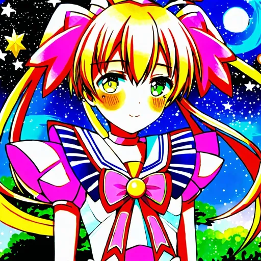 Prompt: cute girl, magical girl, anime, anime style adoptable, adoptable, anime oc, original character, anime eyes, shiny hair, kawaii, mahou shoujo, Sailor Moon, Puella Magi Madoka Magica, Pretty Cure, Tokyo Mew Mew, Cardcaptor Sakura, Princess Tutu, Magical Girl Lyrical Nanoha