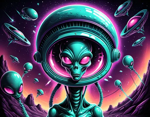 Prompt: Alien abduction. Probe. Space vibes
Graffiti illustration. Evokes a surgical feeling 