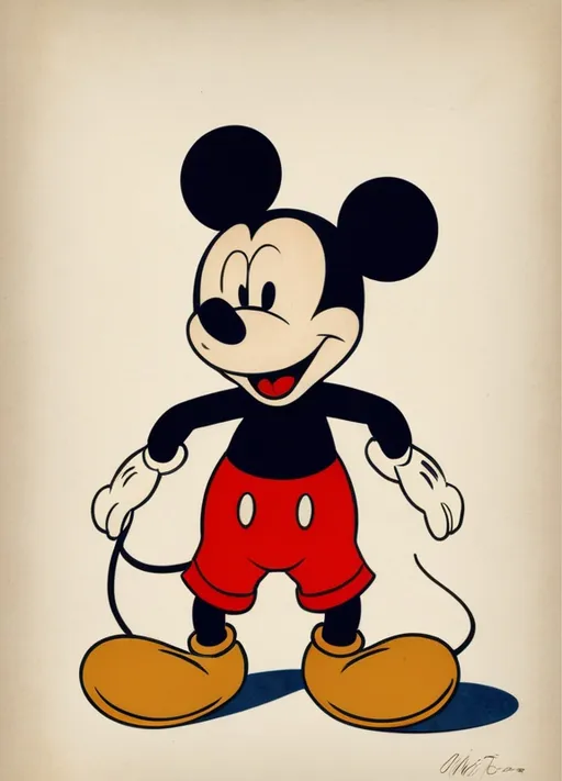Prompt: 1920’s Mickey Mouse