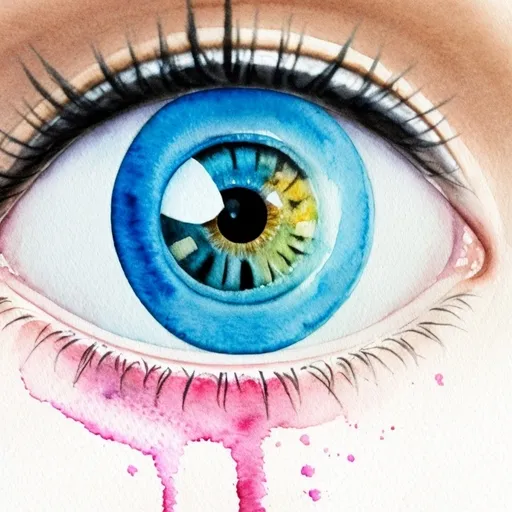 Prompt: Eyes, world, making change, bright surreal, closeup