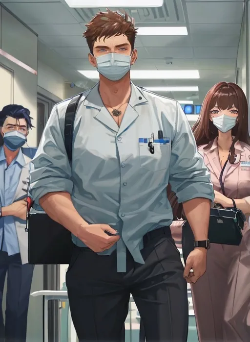 Prompt: Hospital setting.Sorry a friend was rushed to hospital to have a
dangerous animal mole  removed from his lap he won't be shagging one of
those again!