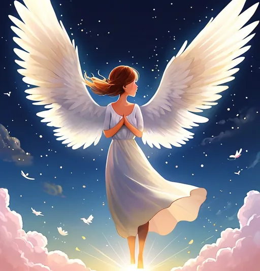 Prompt: Acceptance, love yourself, and keep moving forward. If you want to fly, you have to give up what weighs you down, Light in the Heart
