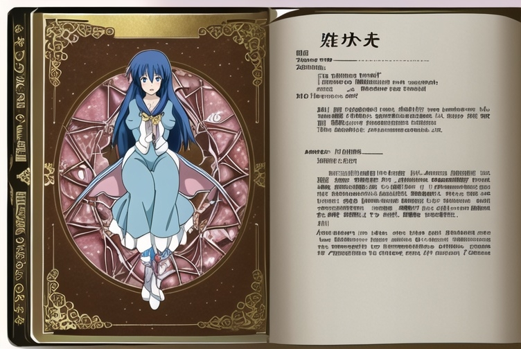 Prompt: anime, detailed, story book, fairytale, wrong story, leave.