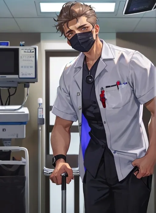 Prompt: Hospital setting.Sorry a friend was rushed to hospital to have a
dangerous animal mole  removed from his lap he won't be shagging one of
those again!
