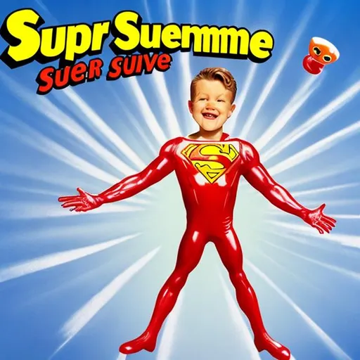 Prompt: super glue man