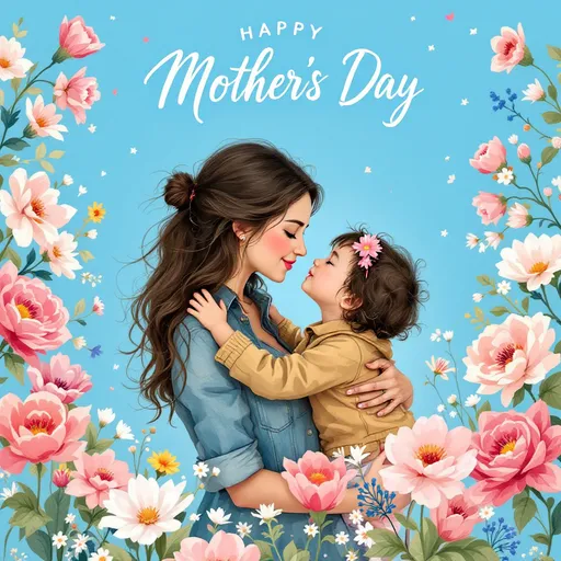 Prompt: mothers day card