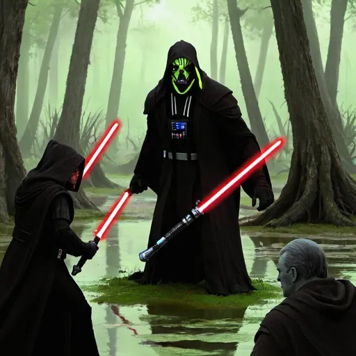 Prompt: SWAMP AND THE SITH HUNT