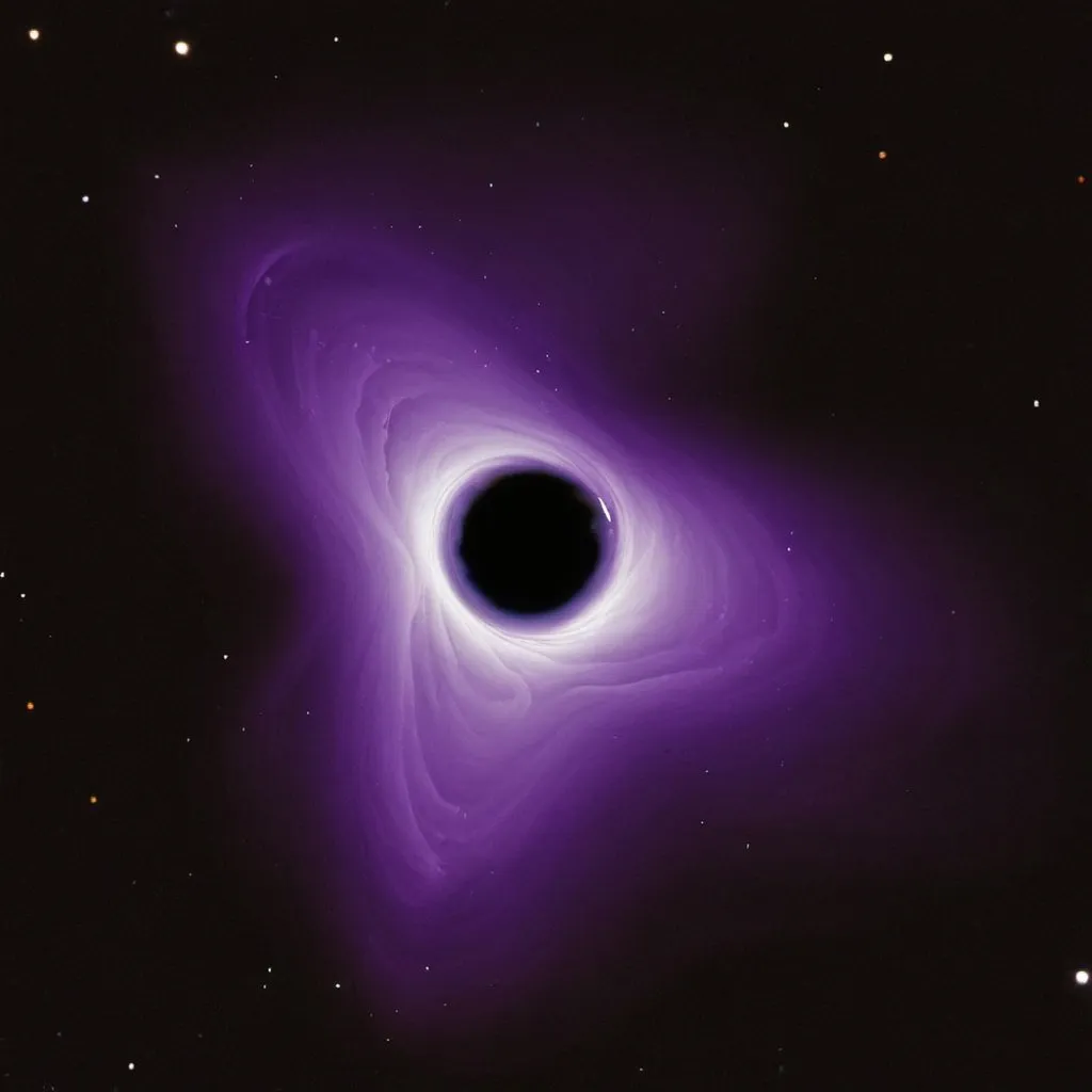 Prompt: a purple blackhole