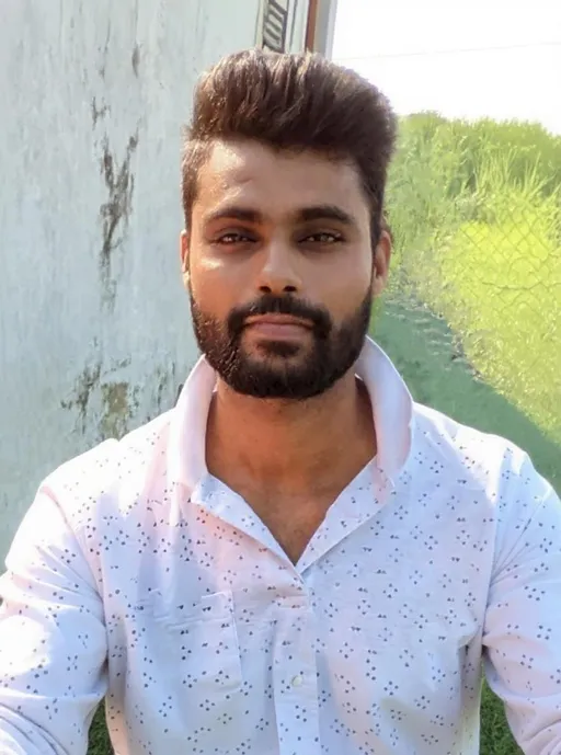 Prompt: This is my cropped photo make make it look nice with natural background don't apply any changes to my face just match the background with the lightning and extend the image to include me upto my torsa