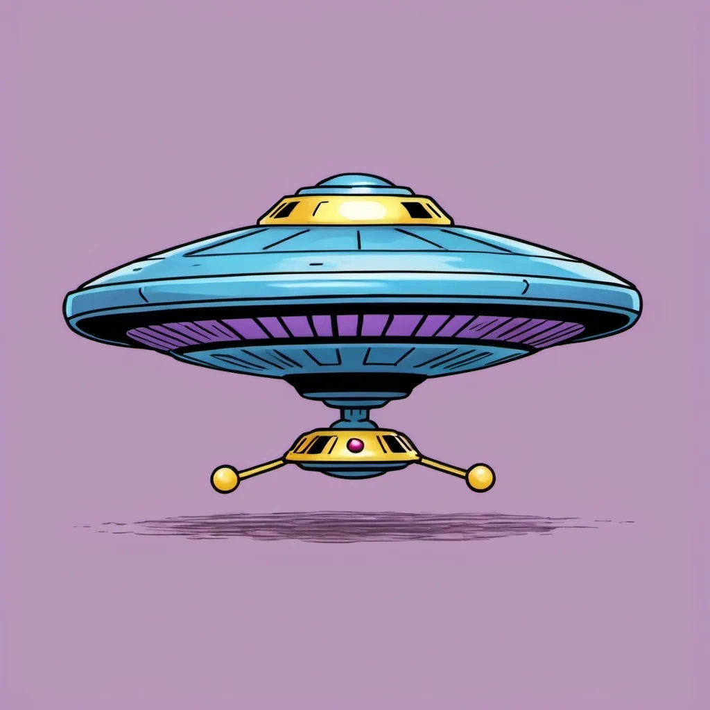 Prompt: A toy UFO in JoJo’s Bizarre Adventure Art Style