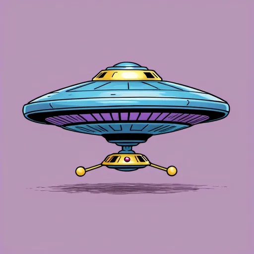 Prompt: A toy UFO in JoJo’s Bizarre Adventure Art Style