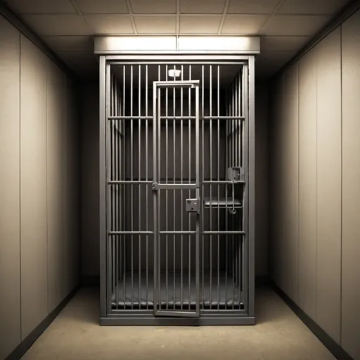 Prompt: A cell phone that looks like a jail cell