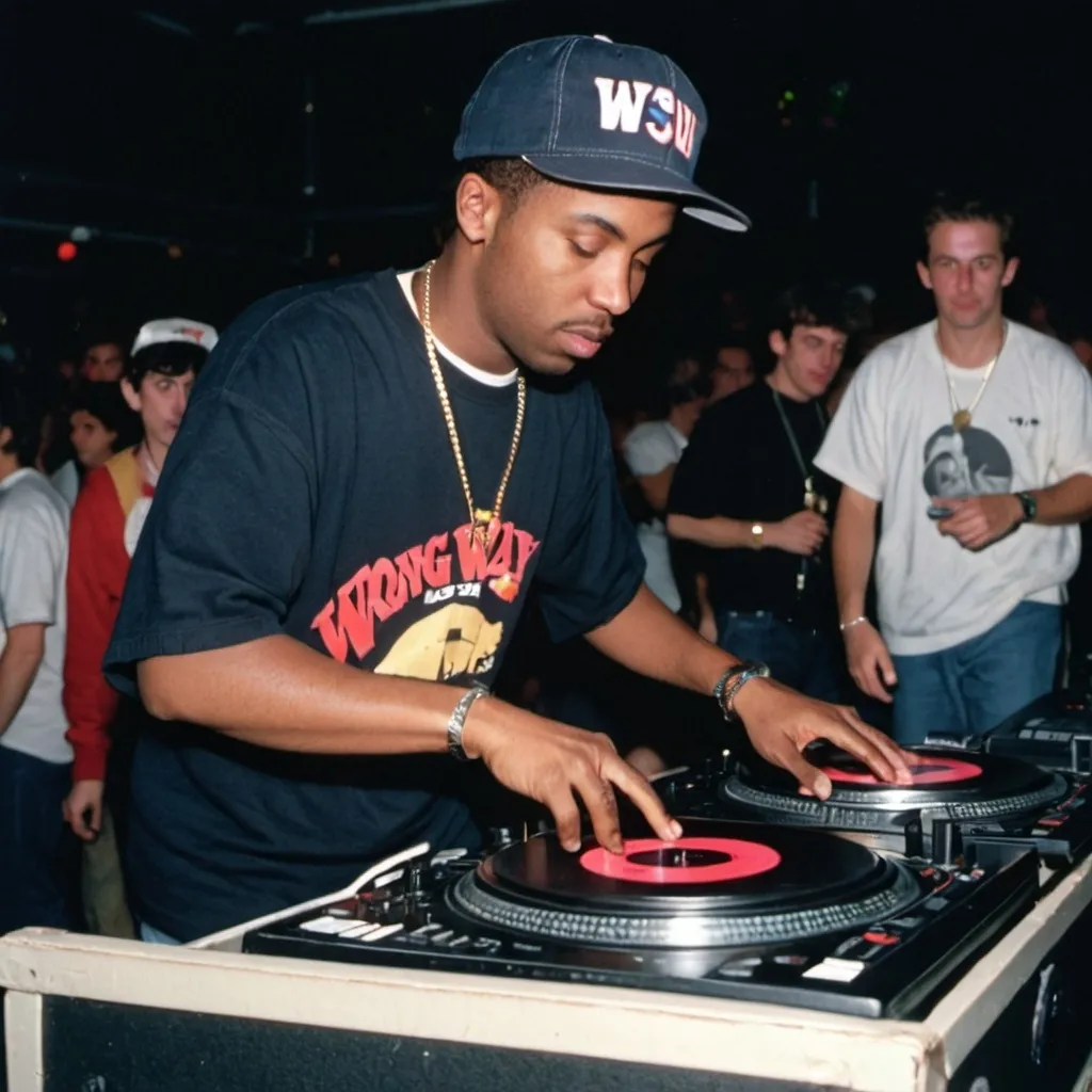 Prompt: dj fast forward of the 1993 wrong way u.s.a. dj mixing finals