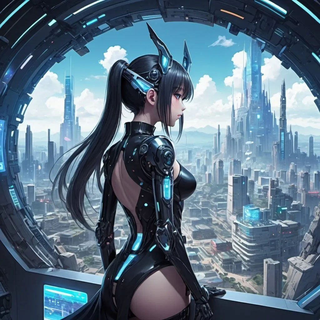 anime fantasy cyber world view