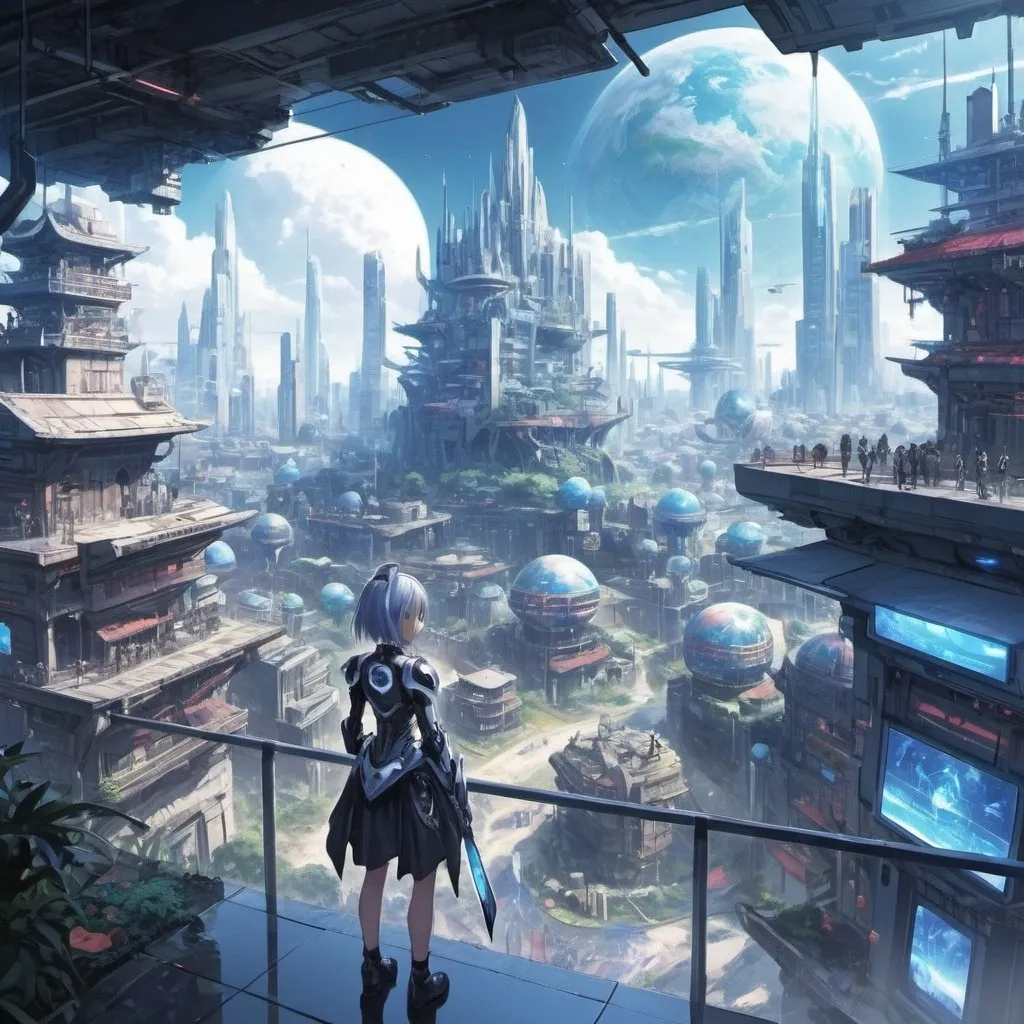 anime fantasy cyber world view