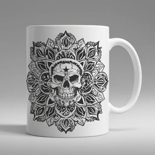 Prompt: give me a cool design for the side of a coffee mug
