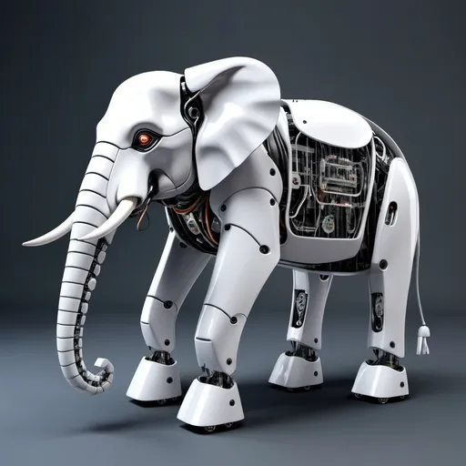 Prompt: robot elephant