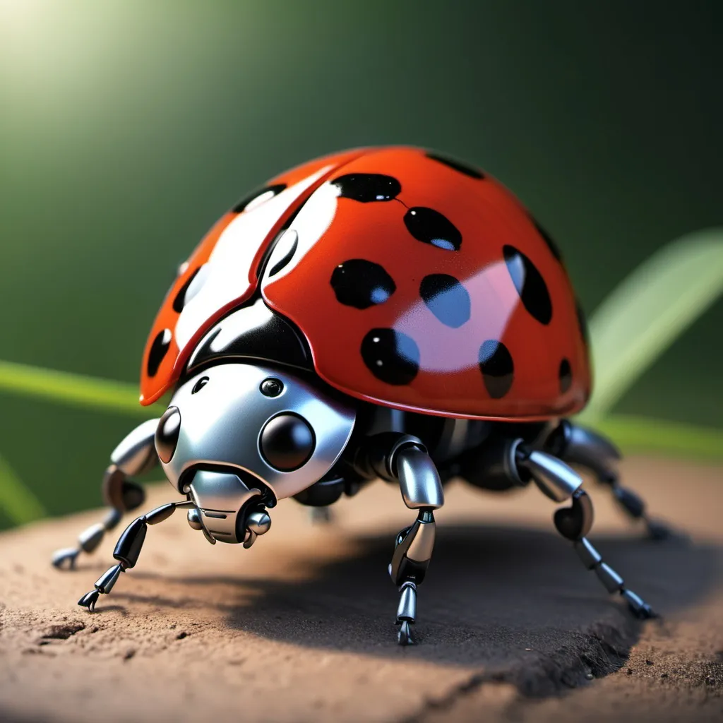 Prompt: robot ladybug