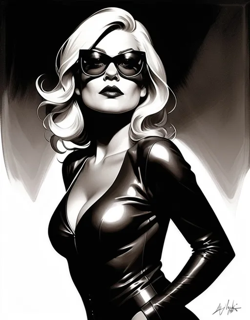 Prompt: Melody Gardot as a well endowed superhero by Adam Hughes