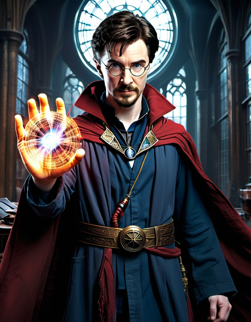 Prompt: Harry Potter as Doctor Strange