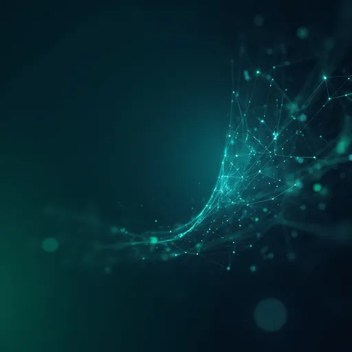 Prompt: futuristic digital background, sleek and modern design, focusing on technology and innovation, abstract shapes and lines, cool tones of blue and green, high-tech ambiance, visually appealing and professional, minimalistic yet engaging, high-quality 4K resolution, suggests advancement and software development.