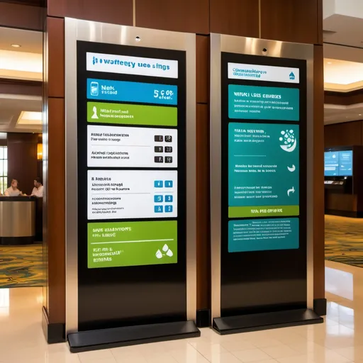 Prompt: Interactive Digital Screens and App Integration

Initiative: Install interactive screens in common areas (lobby, elevators) showing real-time data on the resort's energy use, water savings, and waste management efforts. Use the resort app to provide guests with personalized sustainability tips and challenges.
Innovation: Gamified challenges on the app that reward guests for sustainable actions (e.g., reducing towel changes, using refillable water bottles).