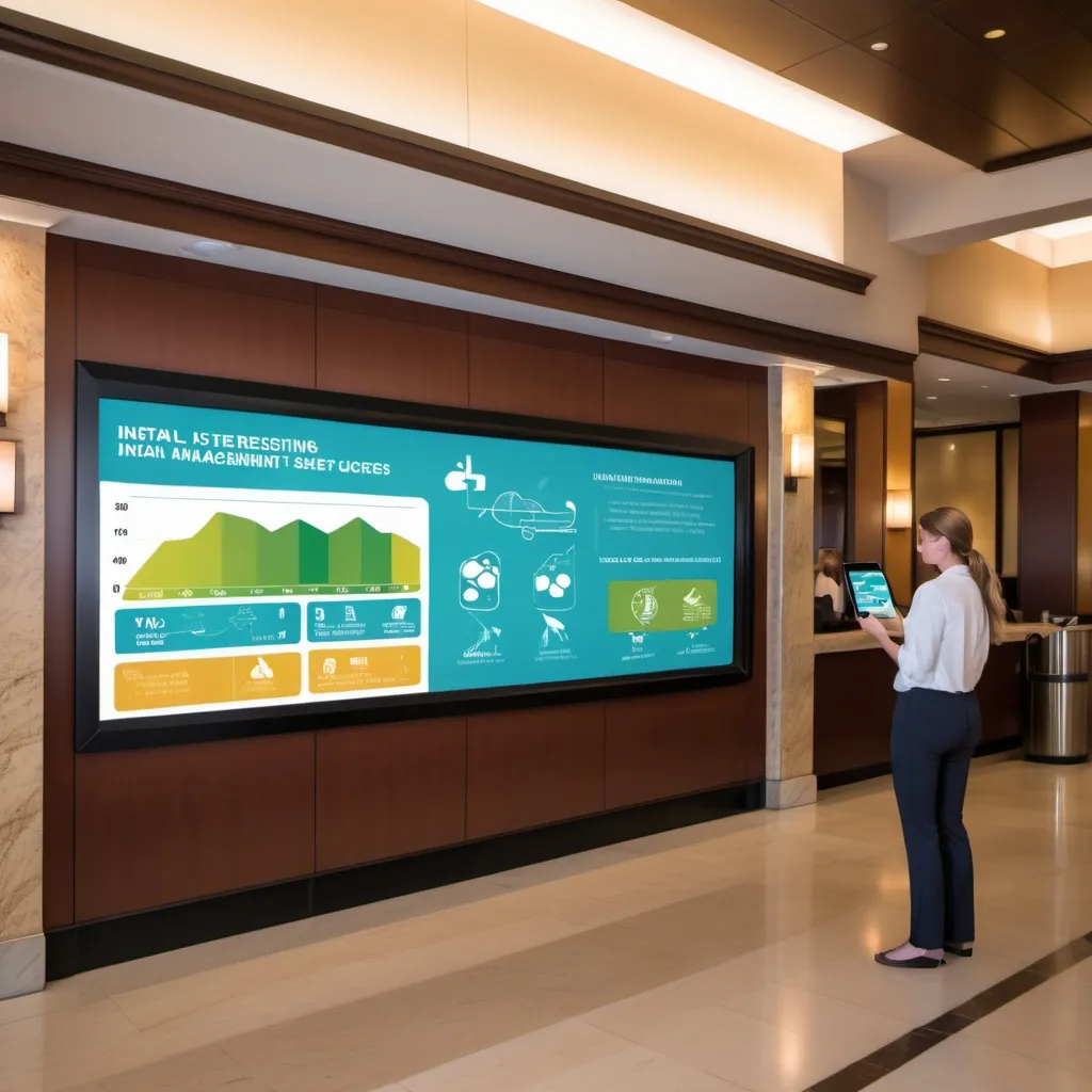 Prompt: Interactive Digital Screens and App Integration

Initiative: Install interactive screens in common areas (lobby, elevators) showing real-time data on the resort's energy use, water savings, and waste management efforts.