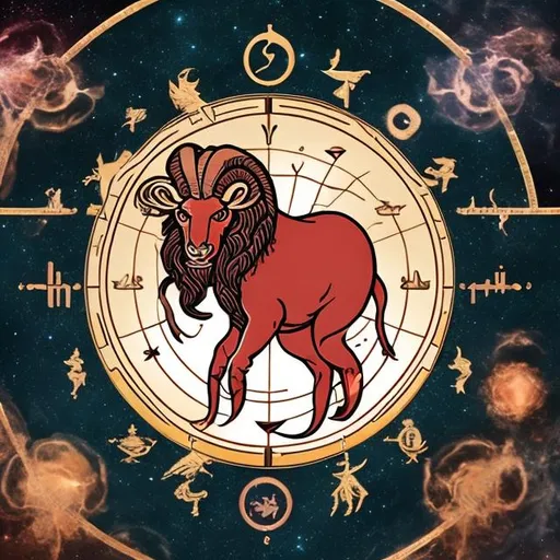 Prompt: aries in the sixth house in your natal chart - a dynamic and assertive approach to daily work routines and health matters, where individuals bring a pioneering spirit, leadership qualities, and an abundance of energy to their professional and well-being pursuits.