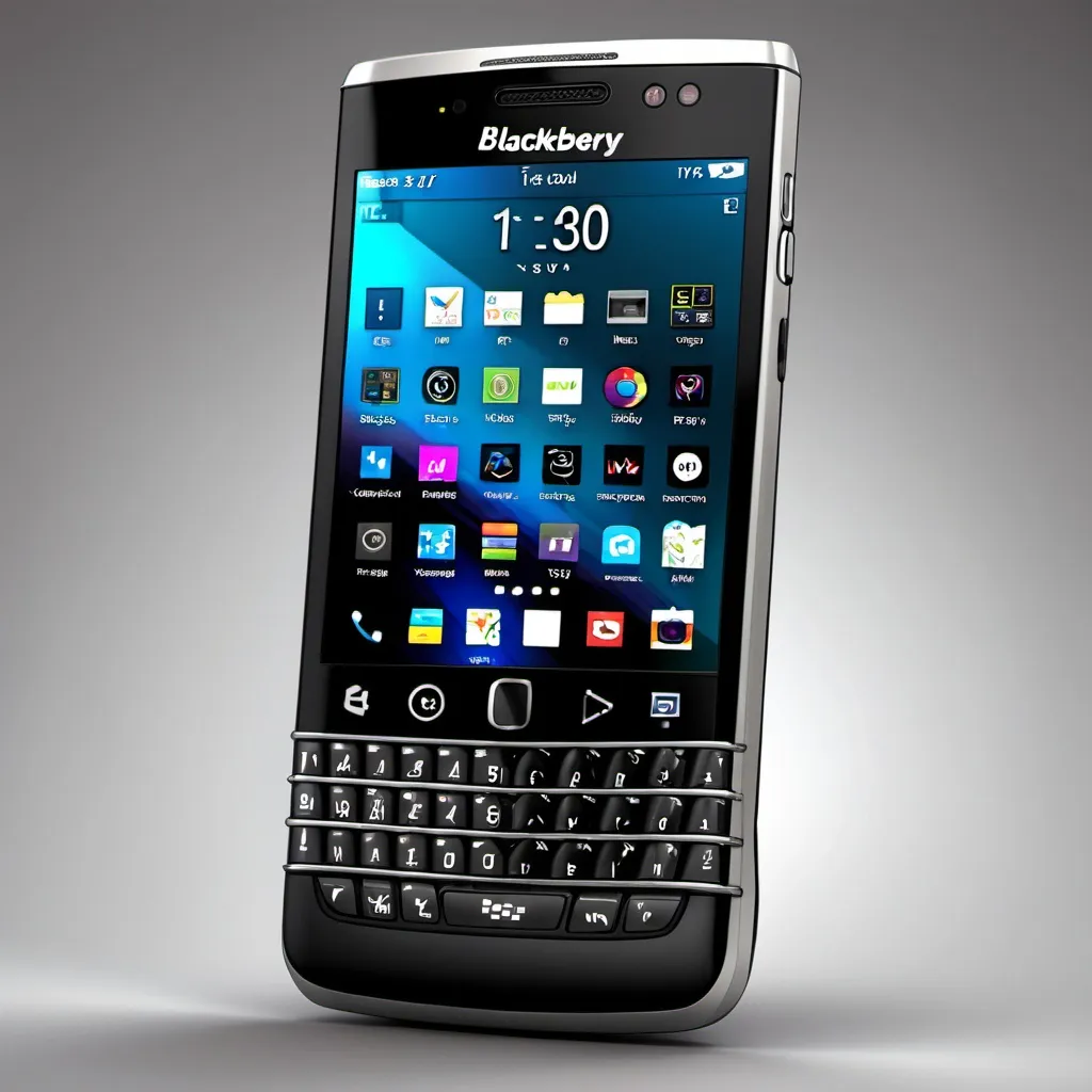 Prompt: blackberry phone