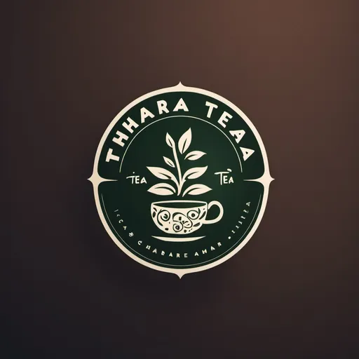 Prompt: Make a tea based logo for a tea brand named Thaara tea