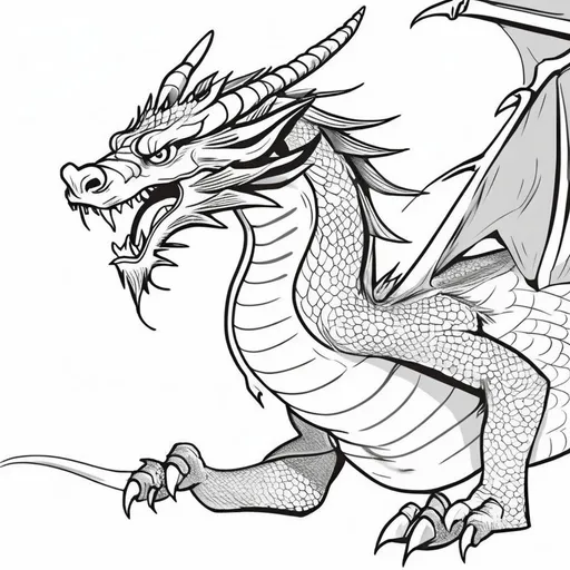 Prompt: fierce 
Dragon in fighting stance 
